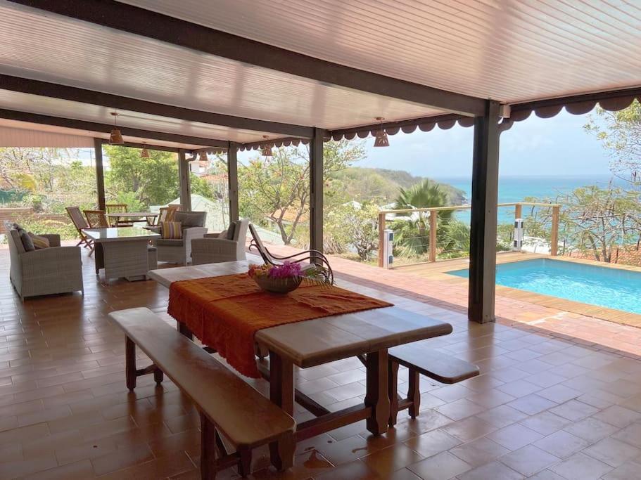 Le Caillou *** Belle Villa, 4 Chambres, Piscine, Vue Mer *** Le Diamant Exteriér fotografie